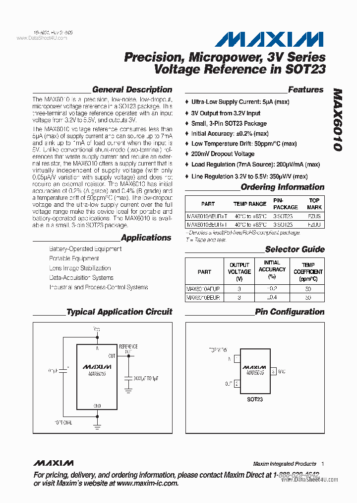 MAX6010_296629.PDF Datasheet