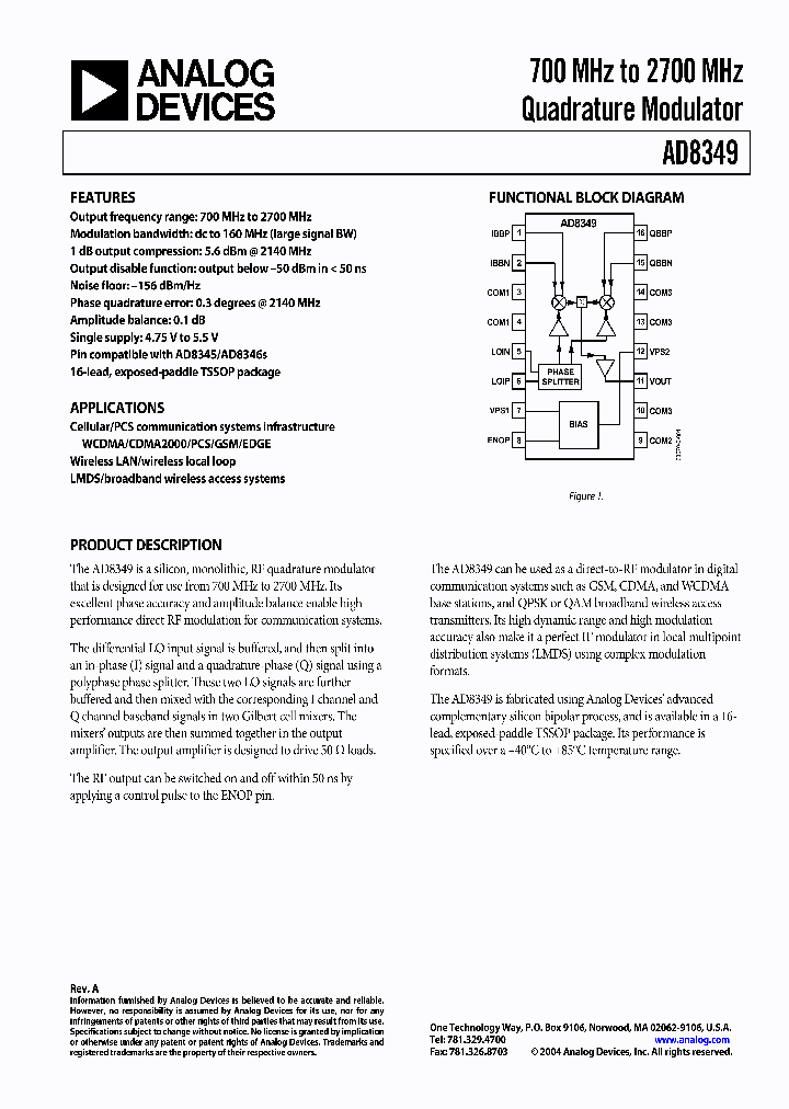AD8349-EVAL_307590.PDF Datasheet