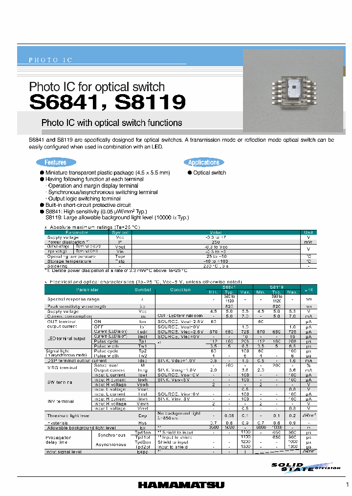 S8119_374955.PDF Datasheet