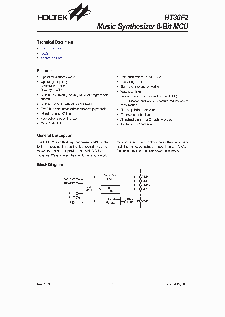 HT36F2_375122.PDF Datasheet