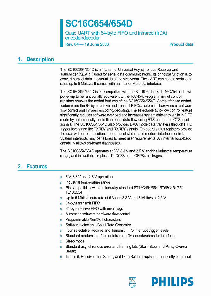 SC16C654DIB64_701801.PDF Datasheet