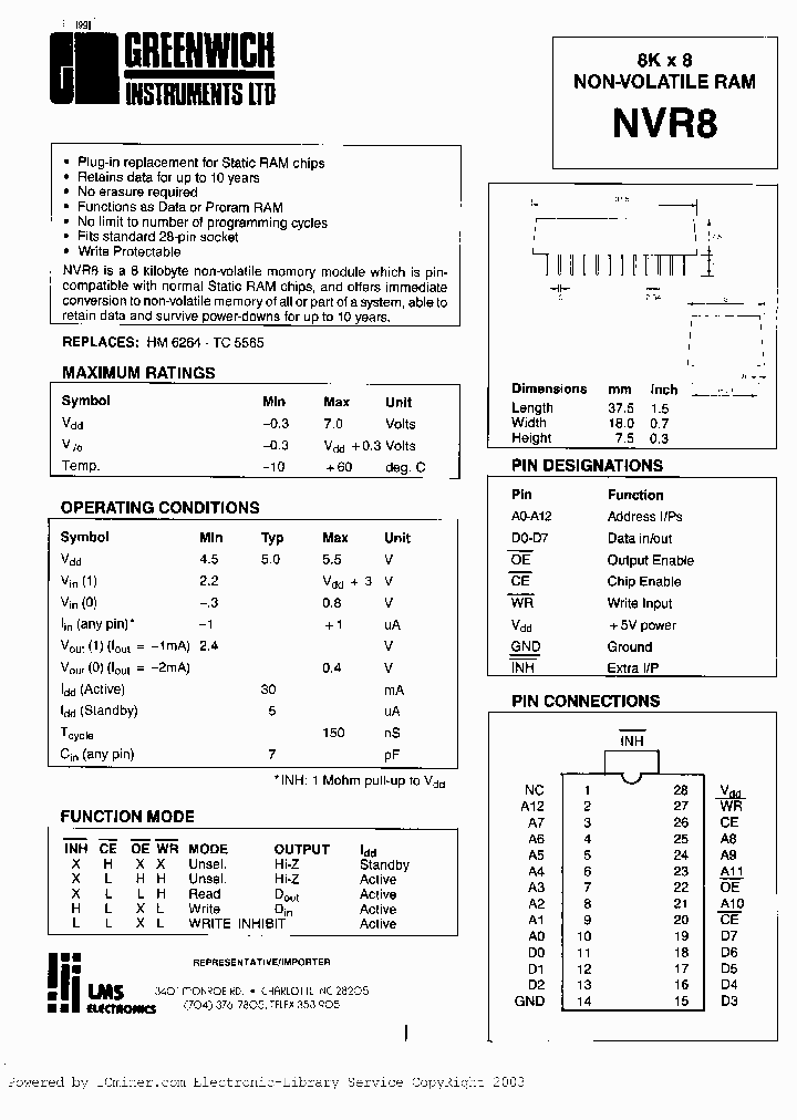 NVR8_379525.PDF Datasheet
