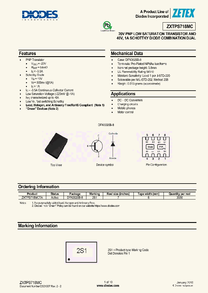 ZXTPS718MC_722236.PDF Datasheet