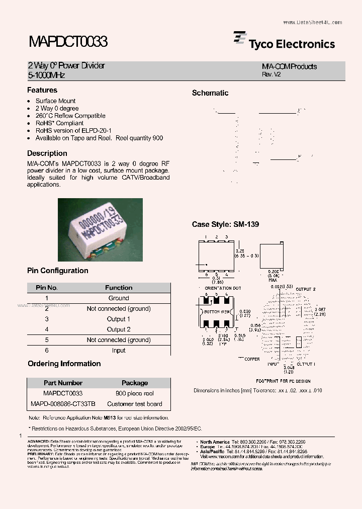 MAPDCT0033_319256.PDF Datasheet