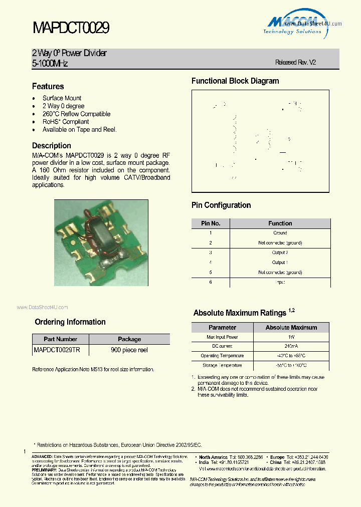 MAPDCT0029_319253.PDF Datasheet