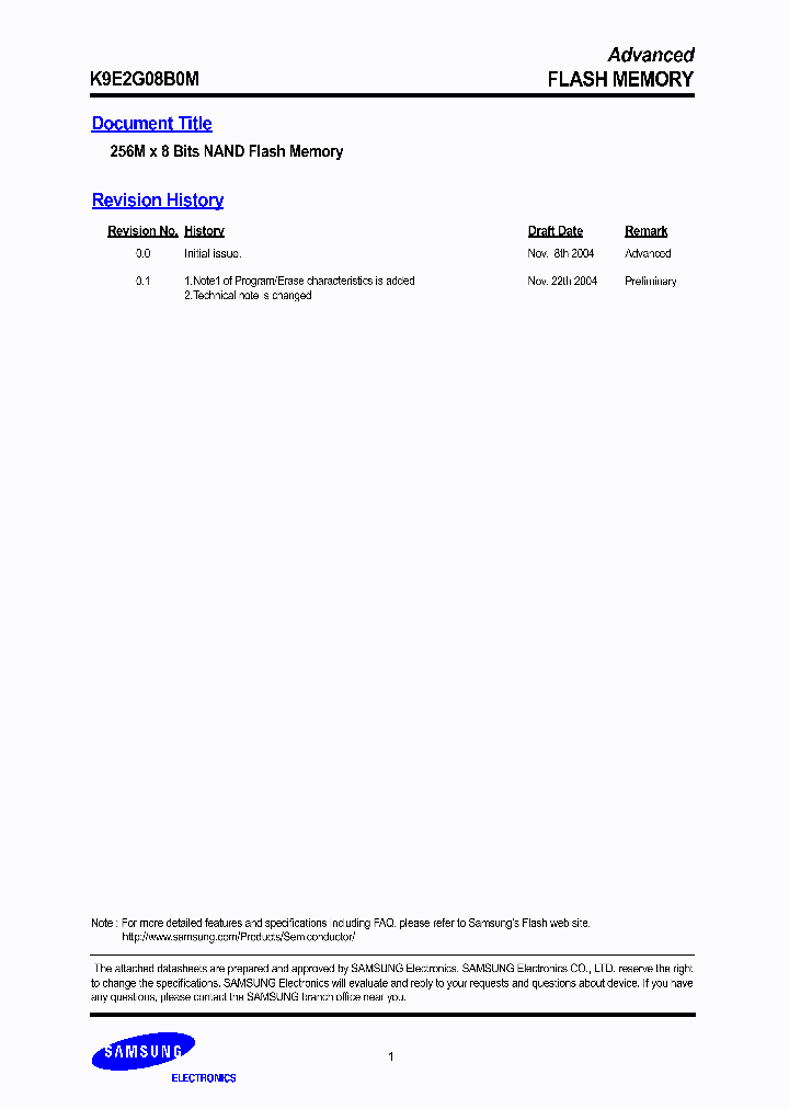 K9E2G08B0M-FIB0_384835.PDF Datasheet