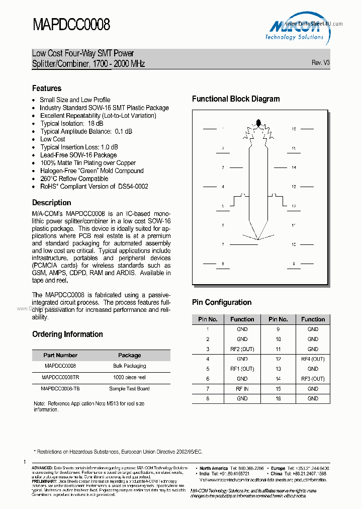 MAPDCC0008_319243.PDF Datasheet