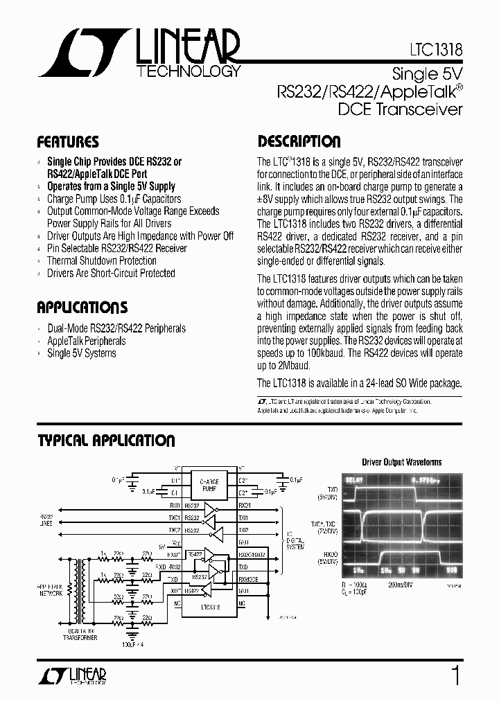 LTC1318_347825.PDF Datasheet