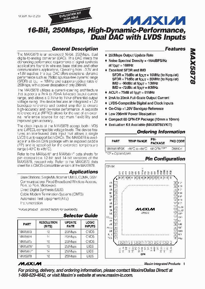 MAX5873_387364.PDF Datasheet