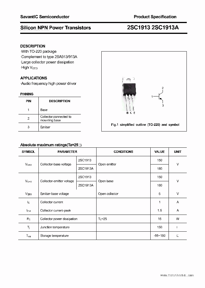 2SC1913_320562.PDF Datasheet