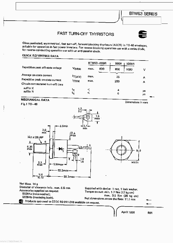 BTW63_330988.PDF Datasheet