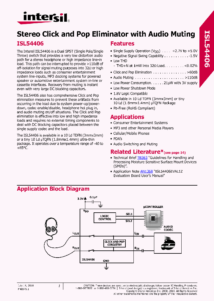 ISL54406_740869.PDF Datasheet
