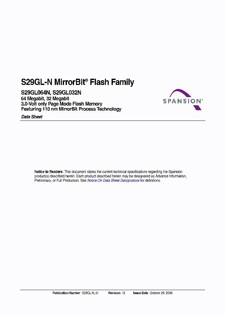 S29AS008J70BFI030_396257.PDF Datasheet