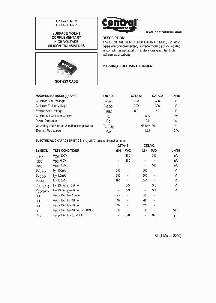 CZTA42_754970.PDF Datasheet