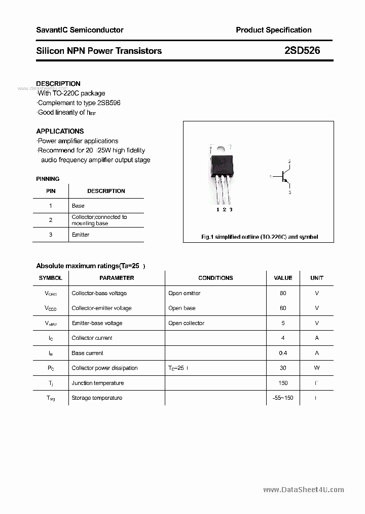 2SD526_391194.PDF Datasheet