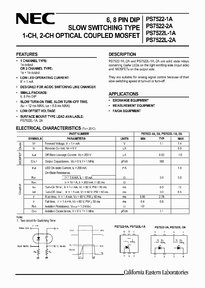 PS7522-1A_413040.PDF Datasheet