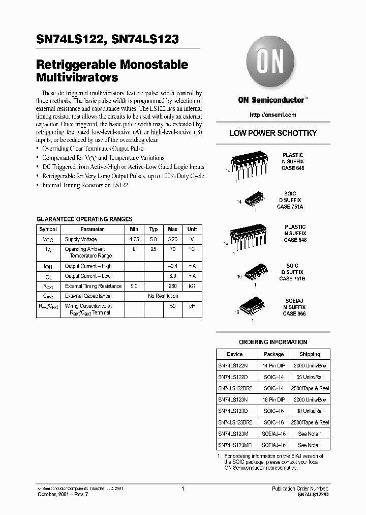 SN74LS122-D_404669.PDF Datasheet
