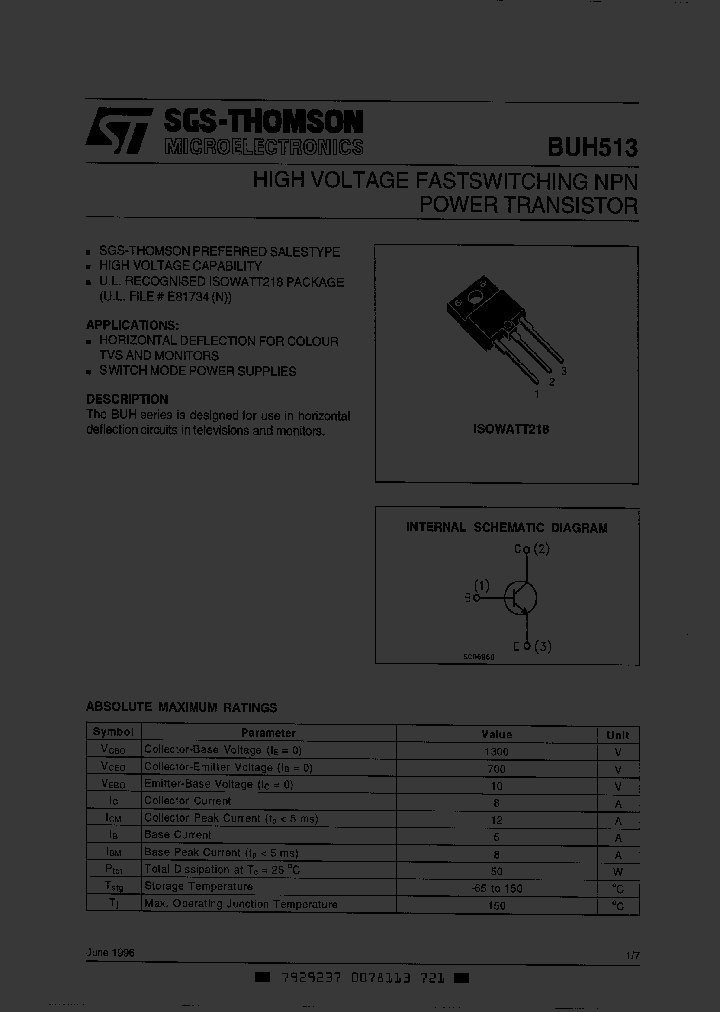 BUH513_422731.PDF Datasheet