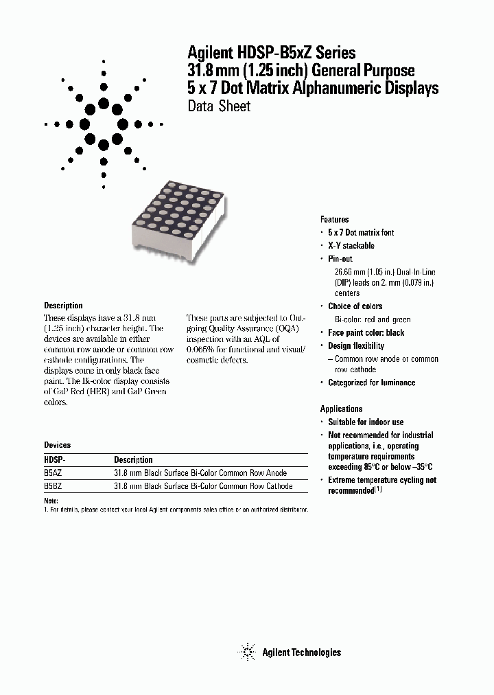 HDSP-B5AZ_419589.PDF Datasheet