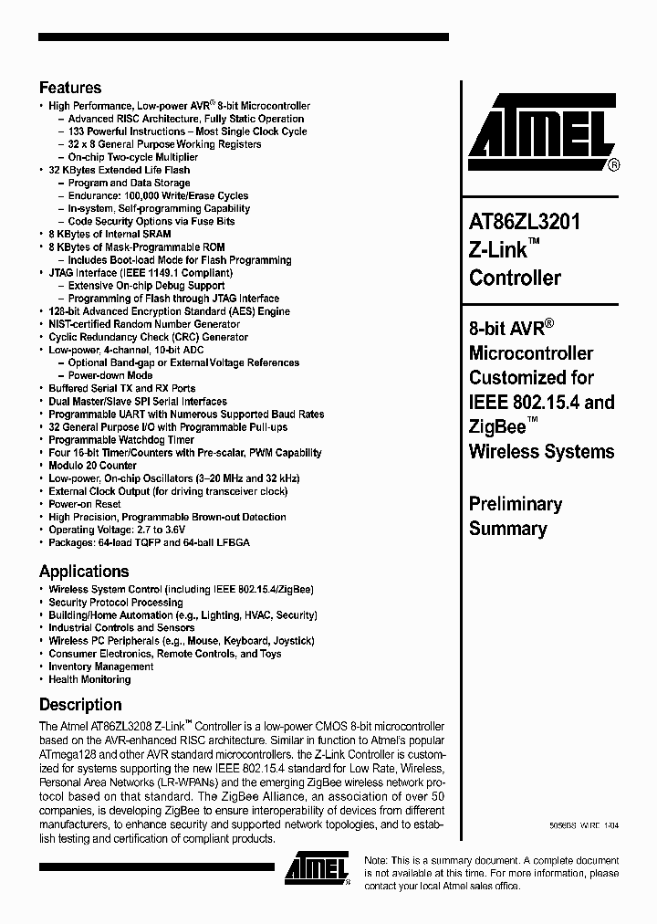 AT86ZL3201_425620.PDF Datasheet