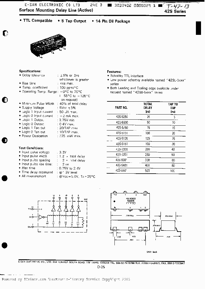 42S5201_446435.PDF Datasheet