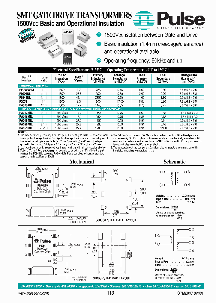 P0926NL_447146.PDF Datasheet