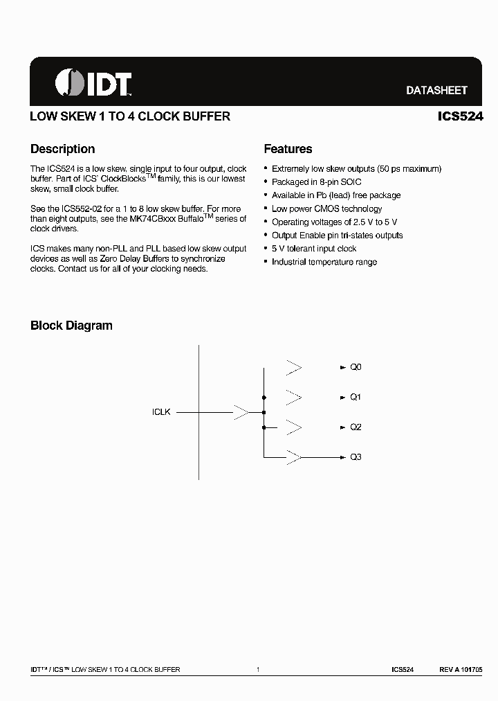 ICS524_453530.PDF Datasheet