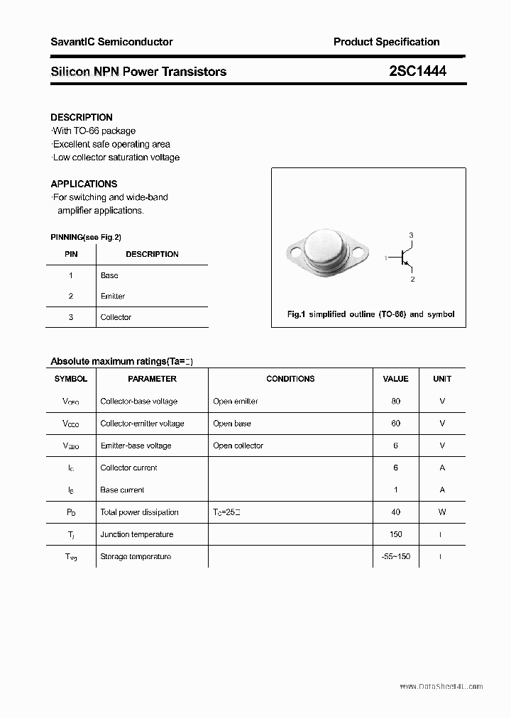 2SC1444_419384.PDF Datasheet