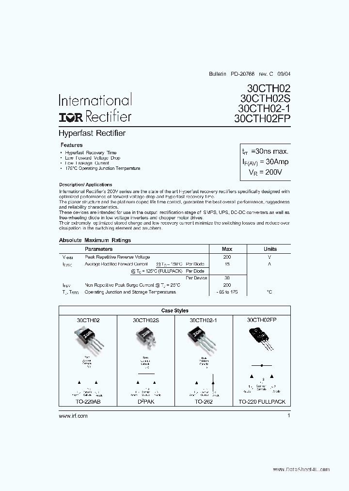 30CTH02_419967.PDF Datasheet