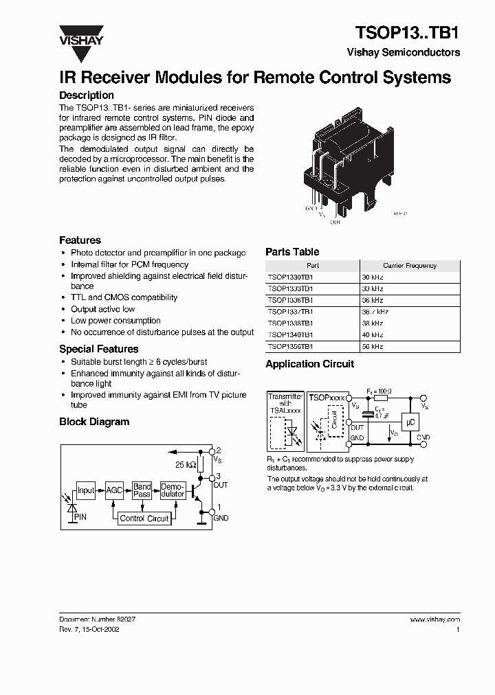 TSOP13TB1_440578.PDF Datasheet