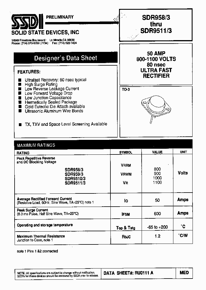 SDR9593_419721.PDF Datasheet