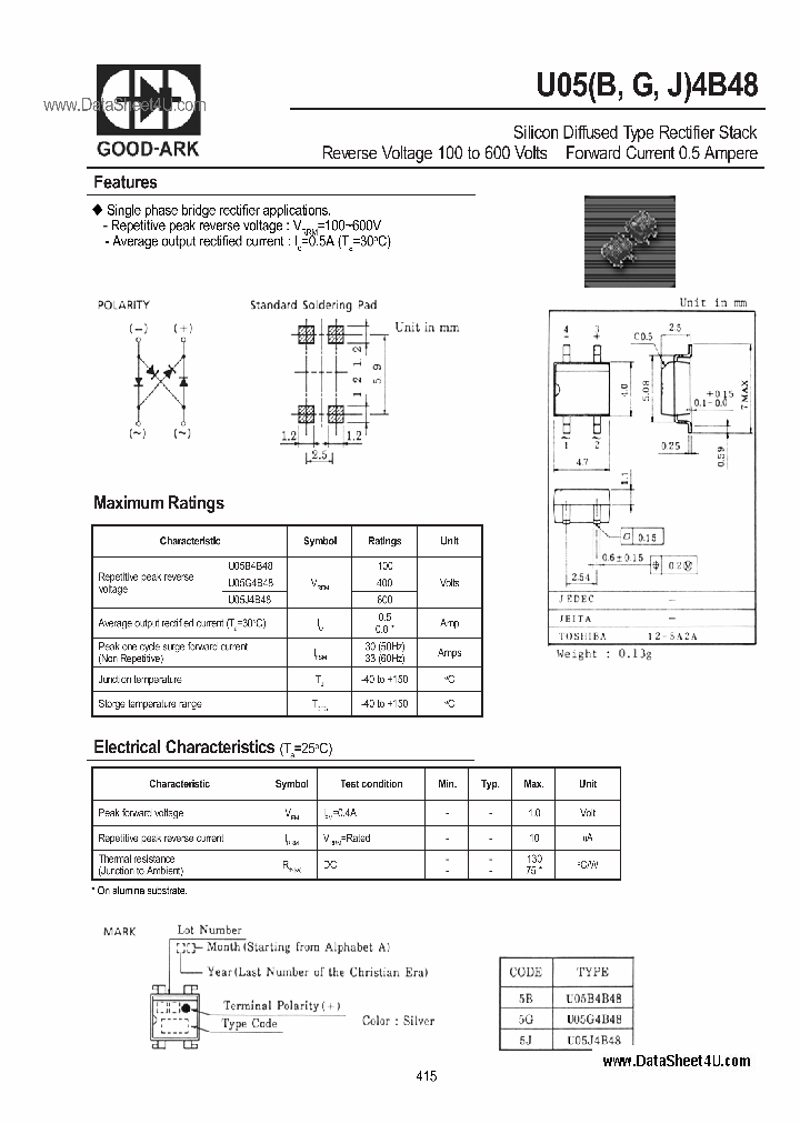 U05B4B48_421911.PDF Datasheet