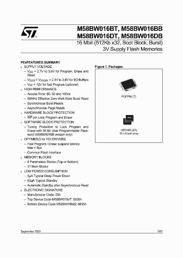 M58BW016_448453.PDF Datasheet