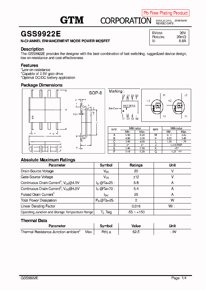 GSS9922E_806879.PDF Datasheet