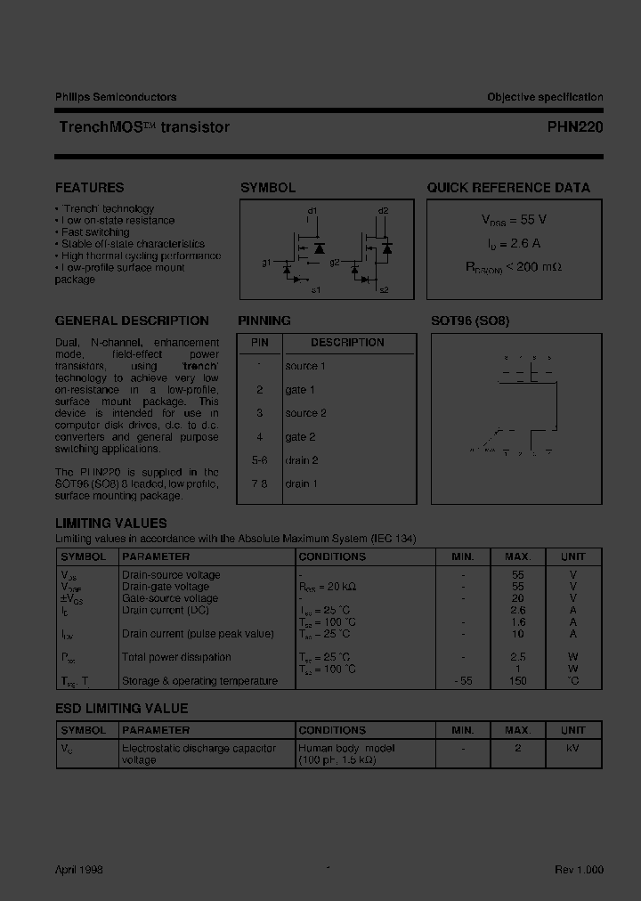 PHN220_477824.PDF Datasheet