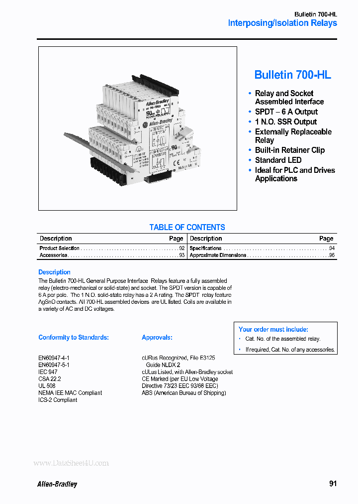 700-HL_425739.PDF Datasheet