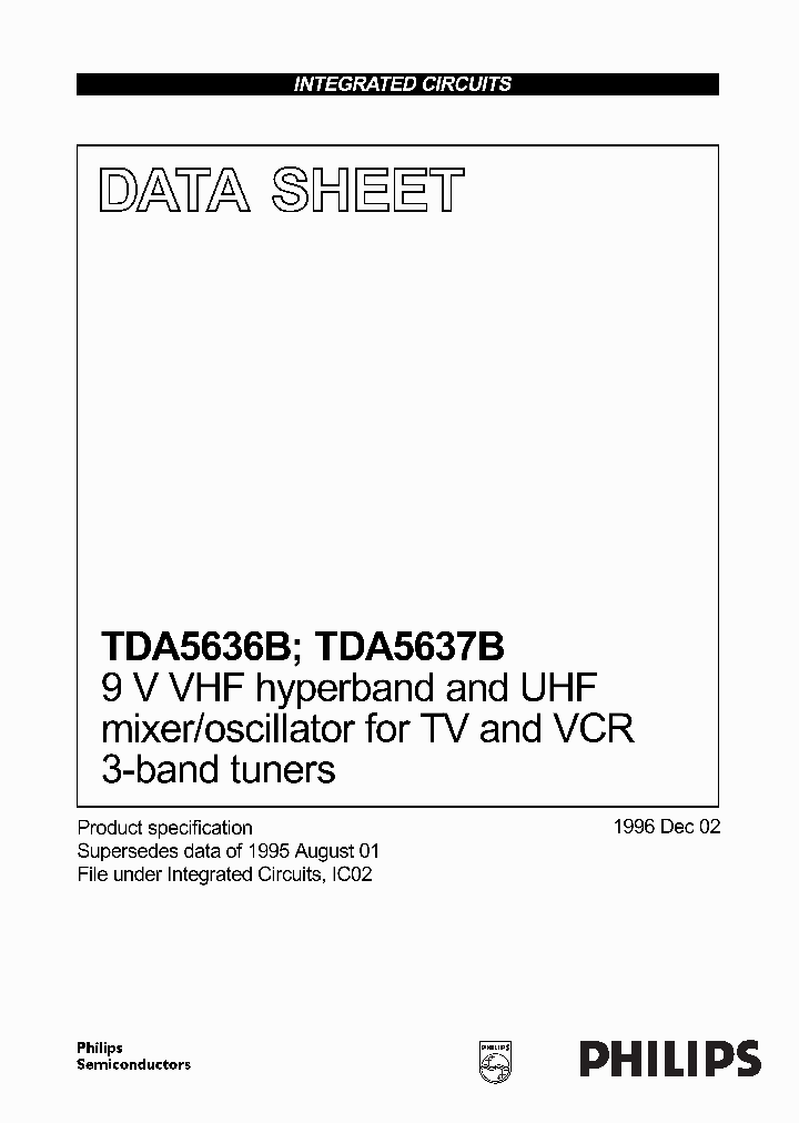 TDA5637B_837180.PDF Datasheet