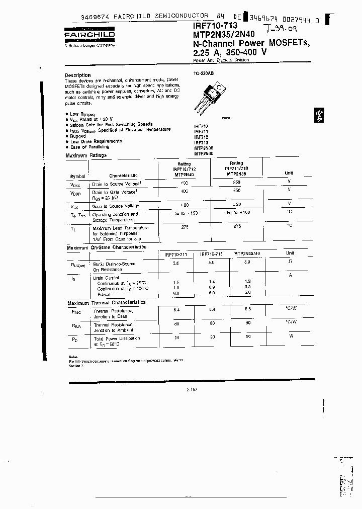 MTP2N35_435468.PDF Datasheet