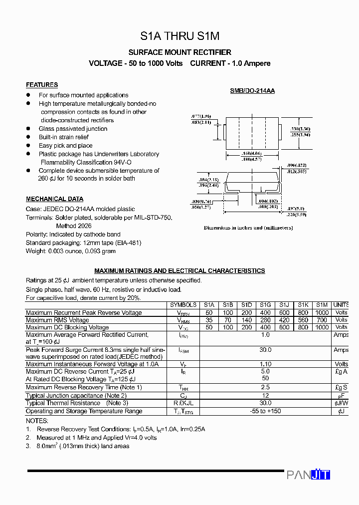 S1M_848650.PDF Datasheet