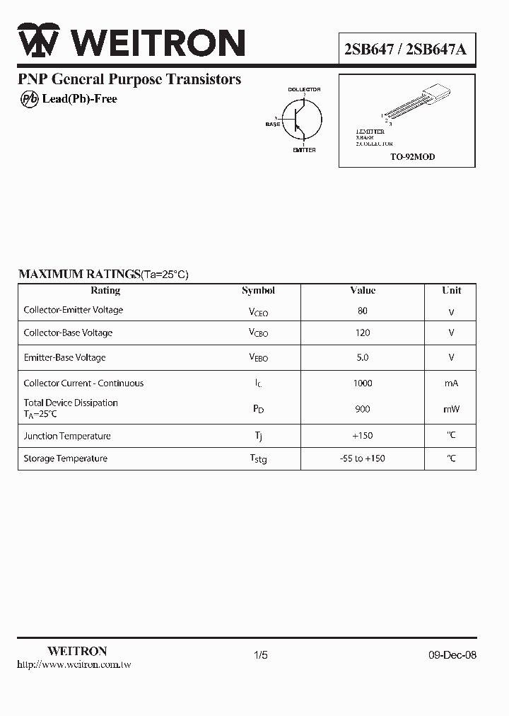 2SB647_857191.PDF Datasheet
