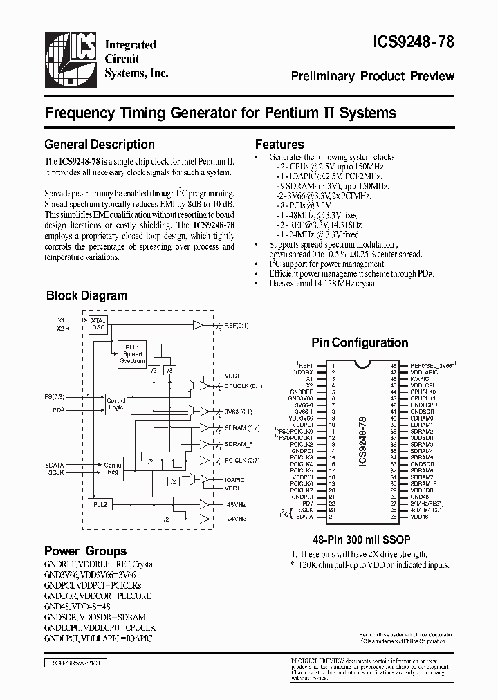 ICS9248-78_462195.PDF Datasheet