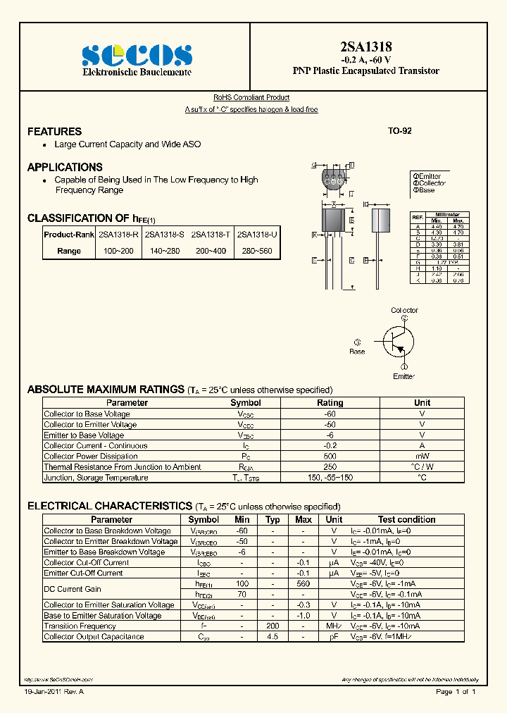 2SA1318_884794.PDF Datasheet