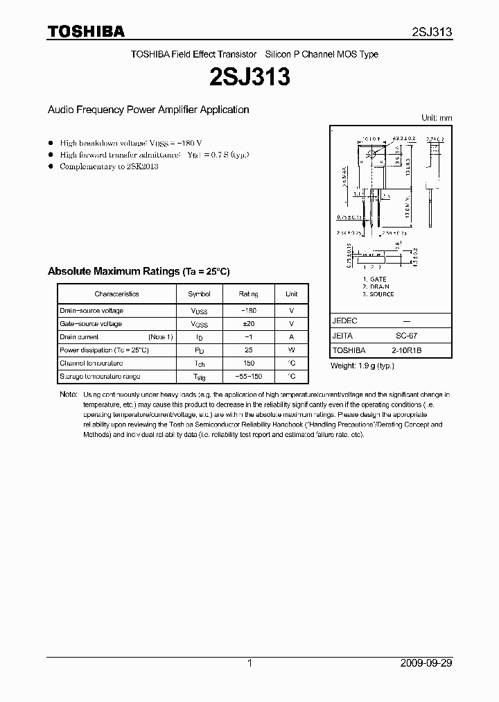2SJ31309_884968.PDF Datasheet