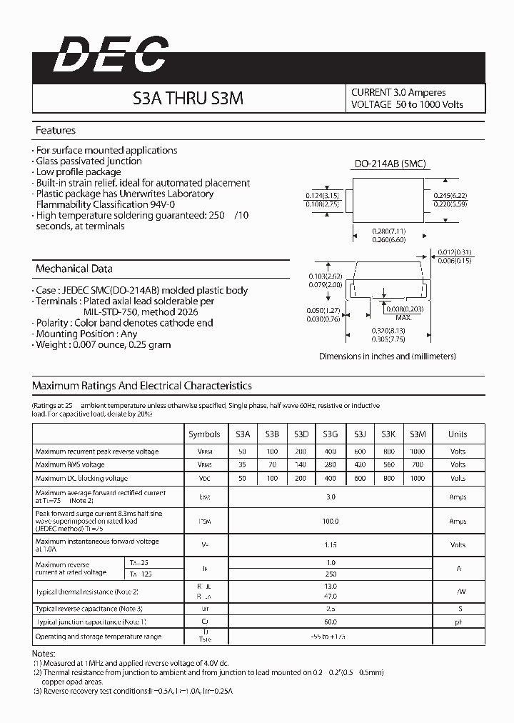 S3M_885130.PDF Datasheet