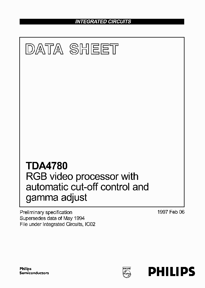 TDA4780_886227.PDF Datasheet