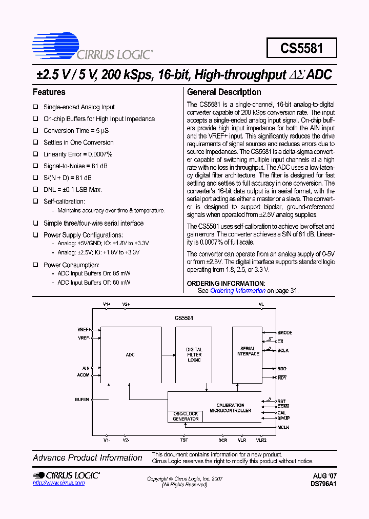 CS5581_887365.PDF Datasheet