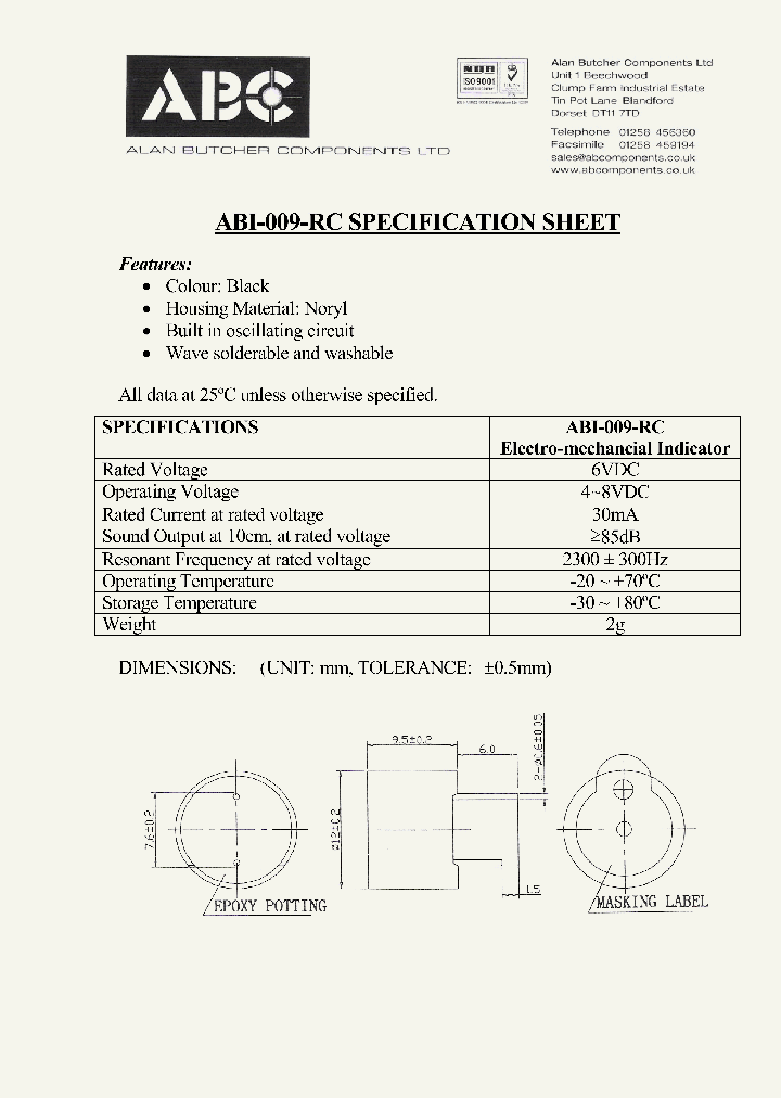 ABI-009-RC_893084.PDF Datasheet