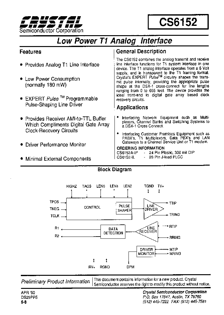 CS6152A-IP_501465.PDF Datasheet
