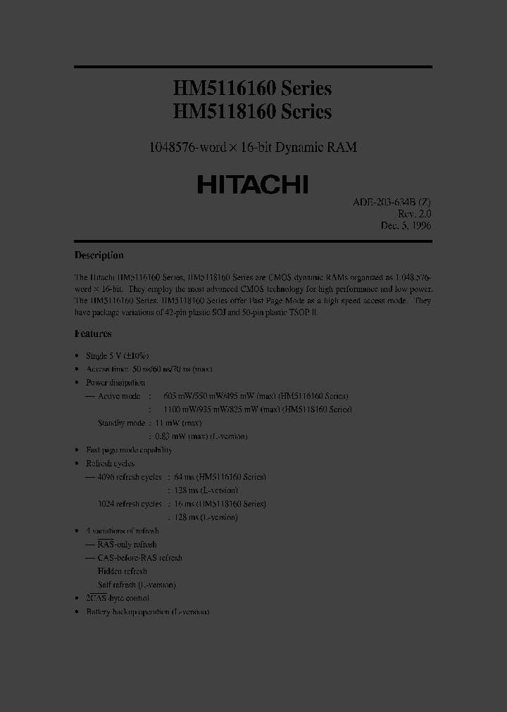 HM5116160LJ-5_507560.PDF Datasheet