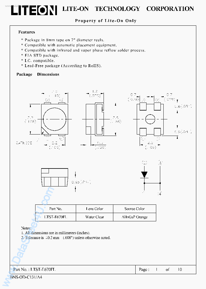 LTST-E670FL_470463.PDF Datasheet